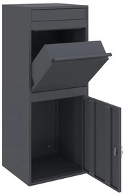 Caixa para entrega de pacotes Antracite 41 x 38 x 103 cm Aço