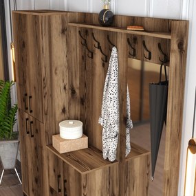 Cabideiro Berlin ABC – Nogal – 180x200x35 cm