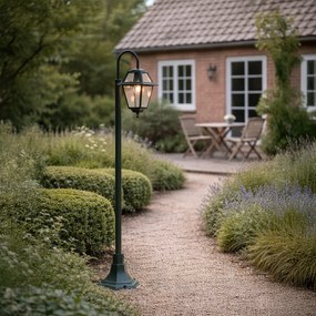 Lanterna de exterior clássica verde escura 135cm IP44 - Berta