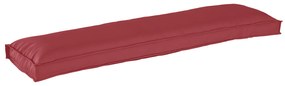 vidaXL Almofada de Palete para Banco Bordô 150x40x8 cm Tecido Oxford