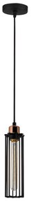 Candeeiro Chandelier Likya – Preto e Bronze – Diâmetro 10 cm, Altura 1