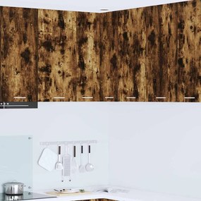 vidaXL Armário suspenso Carvalho Defumado e Branco 57 x 57 x 80 cm