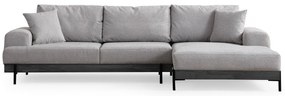 Sofá de Canto Eti – Cinzento – 280 x 170 cm