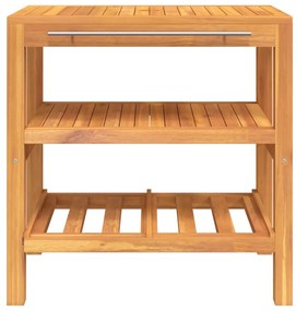 Móvel de Lavatório em Madeira Maciça - Design Rustico