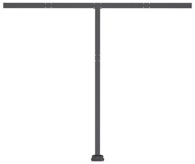 Toldo automático independente 300x250 cm azul e branco