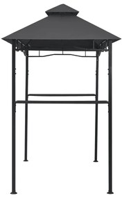 Gazebo de churrasco 240x150x255 cm aço antracite