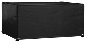 vidaXL Capa p/ mobiliário de jardim 8 ilhós 160x120x75 cm retangular
