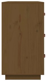 Aparador 80x40x75 cm madeira de pinho maciça castanho mel