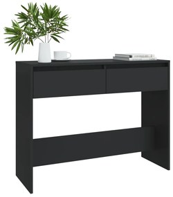 Mesa consola 100x35x76,5 cm derivados madeira preto