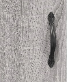 Mesa cabeceira 2pcs 40x40x50 cm madeira processada cinza sonoma