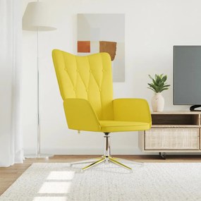vidaXL Cadeira de descanso tecido amarelo mostarda