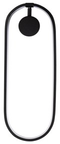 Candeeiro de Parede Can – Preto – 17 cm x 48 cm x 10 cm