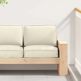 vidaXL Conjunto de Almofadas para Palete 2 pcs Creme 60 x 60 x 12 cm