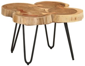 vidaXL Mesa de centro 4 troncos 36 cm madeira de acácia maciça