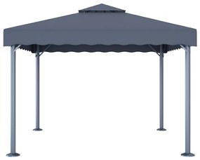 Gazebo 300x300 cm alumínio antracite