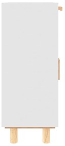 Aparador 60x30x75 cm madeira pinho maciça/vime natural branco