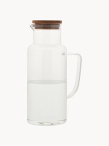 Jarro de água com tampa de bambu, 1 L