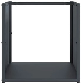 Suporte para lenha 40x40x40 cm aço laminado a frio antracite