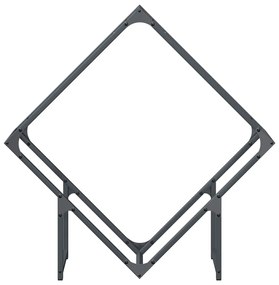 Suporte para lenha 80x25x80 cm aço laminado a frio antracite