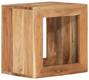 Banco 40x30x40 cm madeira de acácia maciça