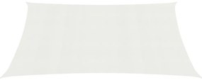 Para-sol estilo vela 160 g/m² 3,5x4,5 m PEAD branco