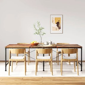 Mesa de jantar madeira reciclada maciça 240 cm