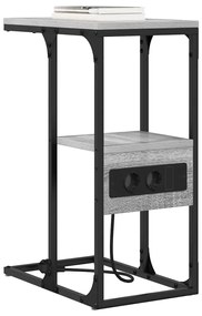 Mesa-de-cabeceira Sonoma cinzento 41.5 x 26 x 60.5 cm