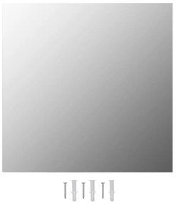 Espelhos de parede 2 pcs 40x40 cm vidro quadrado