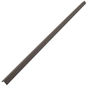 Perfis angulares p/ pavimento em WPC 5pcs 170cm castanho-escuro
