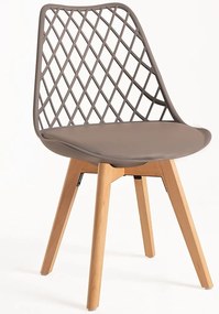 Pack 6 Cadeiras Mima - Taupe