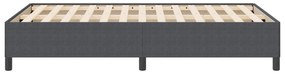 Estrutura de Cama vidaXL Cinza Escuro 120x190 cm Tecido de Corduroy