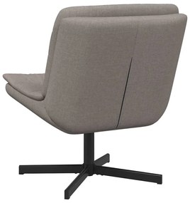 Cadeira Giratória Taupe Tecido Uma Pessoa Elegante