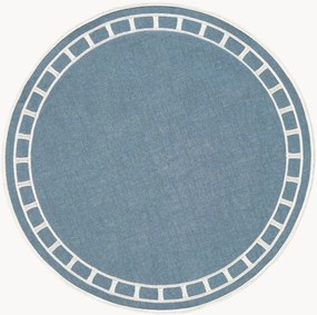 Individual de mesa redondo com bordado Marim