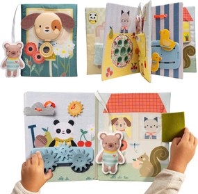 Livro de atividades em casa multicolor