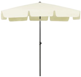 Guarda-sol de praia 200x125 cm amarelo areia