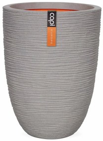 Capi Vaso elegante baixo Nature Rib 36x47 cm cinzento PKGRR782