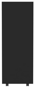Roupeiro 80x40x110 cm derivados de madeira preto