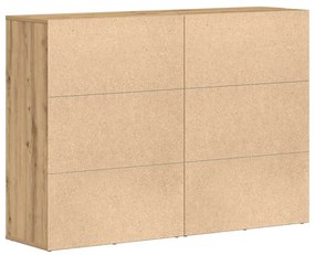 Buffets 2 pcs Carvalho Artesanal 60x31x84 cm Madeira de Engenharia