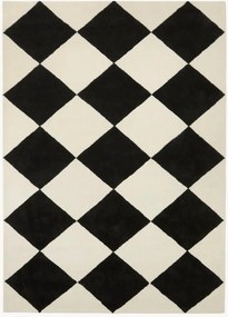 Tapete em lã artesanal de pelo curto Tenman