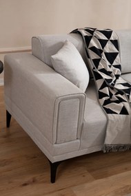 Sofá-Cama de Canto Horizon – Ecru – 250x140 cm