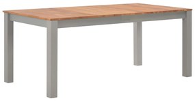 Mesa de jantar 180x90x74 cm madeira de carvalho maciça