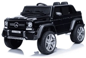 Carro elétrico para crianças Mercedes-Maybach G650, 12V, pneus em borracha, assento em pele sintética Preto