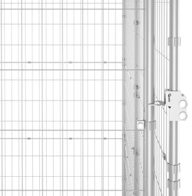 Canil de exterior com telhado 4,84 m² aço galvanizado