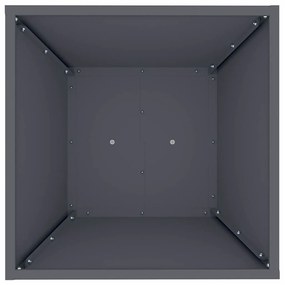 Plantador de Pilar de Jardim com Tigela Antracite da 40x40x100 cm em A