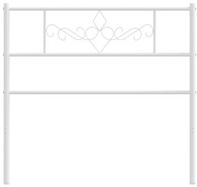 Cabeceira de cama 90 cm metal branco