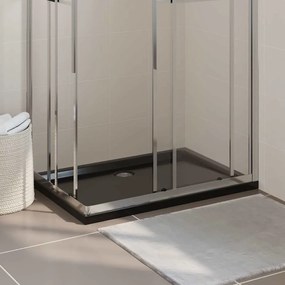 Base de chuveiro retangular 70x100 cm ABS preto