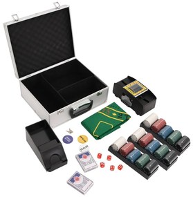 vidaXL Conjunto de fichas de póquer 300 pcs 4 g