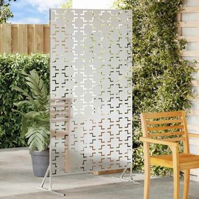 vidaXL Protetor de Privacidade Cinzeto 100 x 50 x 180 cm Aço