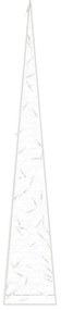 Cone de iluminação decorativo c/ LEDs azuis acrílico 90 cm