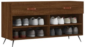 Banco sapateira 102x35x55 cm deriv. madeira carvalho castanho